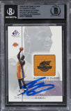 Lakers Shaquille O'Neal Signed 2000 SP Game Authentic Floor #SO Card BAS Slabbed