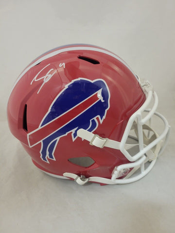 JAMES COOK SIGNED BUFFALO BILLS FULL SIZE THROWBACK SPEED REPLICA HELMET BECKETT