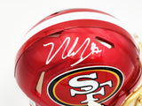 NICK BOSA AUTOGRAPHED SIGNED 49ERS FLASH RED MINI HELMET BECKETT WITNESS 230697