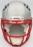 MAC JONES AUTOGRAPHED PATRIOTS FULL SIZE AUTHENTIC SPEED HELMET BECKETT 200939