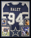 FRAMED DALLAS COWBOYS CHARLES HALEY AUTOGRAPHED SIGNED JERSEY BECKETT COA