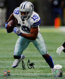 Amari Cooper Signed Cowboys 8x10 Running White Jersey PF Photo- JSA W Auth *Blk