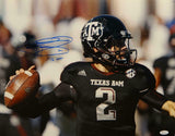 Johnny Manziel Autographed Texas A&M 16x20 Close Up Photo W/ HT- JSA W Auth