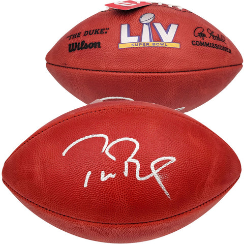 Tom Brady Autographed NFL Leather Super Bowl LV Football Fanatics AA0104045