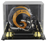 Rams Eric Dickerson "HOF 99" Signed Speed Mini Helmet W/ Case BAS Witnessed