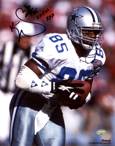 KEVIN WILLIAMS AUTOGRAPHED 8X10 PHOTO COWBOYS "XXVIII XXX" MCS HOLO 208947