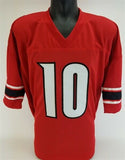 Javian Hawkins Signed Louisville Cardinals Jersey (JSA COA) Atlanta Falcons RB