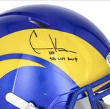 COOPER KUPP Autographed "SB LVI MVP" Rams Authentic Speed Helmet FANATICS