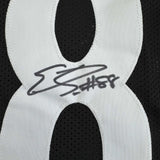 Framed Autographed/Signed Emmanuel Sanders 35x39 Pittsburgh Black Jersey JSA COA