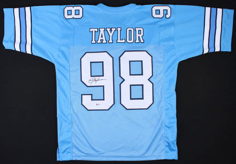 Lawrence Taylor Signed North Carolina Tar Heels Jersey (Beckett) N.Y. Giants LB