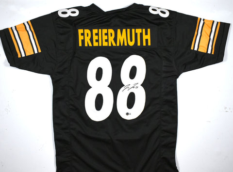 Pat Freiermuth Autographed Black Pro Style Jersey - Beckett W Hologram *R8