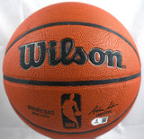 Hakeem Olajuwon Autographed Authentic NBA Wilson Basketball - Beckett W Hologram