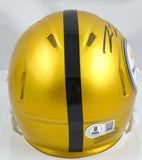 Pat Freiermuth Autographed Steelers Flash Speed Mini Helmet-Beckett W Hologram