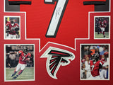 FRAMED ATLANTA FALCONS MICHAEL VICK AUTOGRAPHED SIGNED JERSEY JSA COA