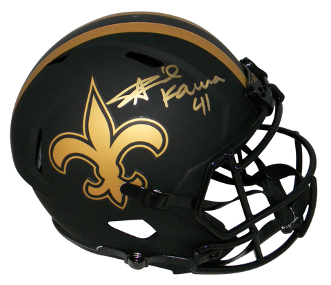 ALVIN KAMARA SIGNED NEW ORLEANS SAINTS ECLIPSE FULL SIZE SPEED HELMET BECKETT