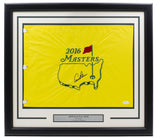 Arnold Palmer Signed Framed 2016 Masters Golf Flag JSA LOA