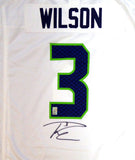 SEAHAWKS RUSSELL WILSON AUTOGRAPHED WHITE NIKE JERSEY SIZE XL RW HOLO 105023