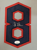 FRAMED CLEVELAND GUARDIANS STEVEN KWAN AUTOGRAPHED SIGNED JERSEY JSA COA