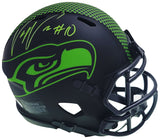 UCHENNA NWOSU AUTOGRAPHED SEAHAWKS ECLIPSE BLACK SPEED MINI HELMET MCS 211039