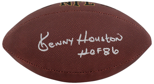 Ken Houston Signed Wilson Super Grip Full Size NFL Football w/HOF'86 - (SS COA)