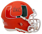 Vinny Testaverde Signed Miami Hurricanes AMP Alternate Speed Mini-Helmet (JSA)