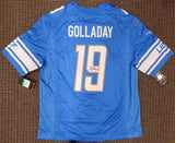 DETROIT LIONS KENNY GOLLADAY AUTOGRAPHED NIKE BLUE JERSEY SIZE XL BECKETT 185588