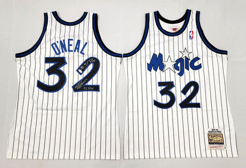 Shaquille O'Neal Signed Magic 1993-94 M&N Authentic Jersey W/93 ROY PSA/DNA ITP