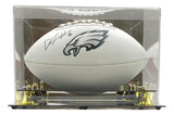 Devonta Smith Signed Philadelphia Eagles Logo Football Fanatics w/ Case