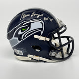 Steve Largent Autographed Signed Seattle Seahawks Mini Helmet W/ HOF 95 Beckett