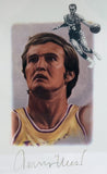 Lakers Legends Autographed Framed Litho (As Is) - PSA/DNA LOA