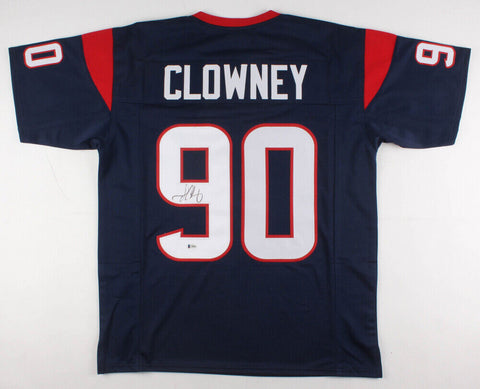 Jadeveon Clowney Signed Houston Texans Jersey (Beckett) 2014 #1 Draft Pk Overall