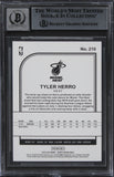 Heat Tyler Herro Signed 2019 Hoops #210 Rookie Card Auto 10! BAS Slabbed