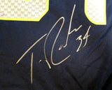 SEAHAWKS THOMAS RAWLS AUTOGRAPHED BLUE NIKE JERSEY SIZE XXL MCS HOLO 105072