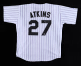 Garrett Atkins Signed Colorado Rockies Russell Athletic Style Jersey Beckett COA