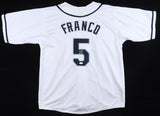 Wander Franco Signed Rays Jersey (JSA COA) Tampa Ray 2021 Rookie Shortstop