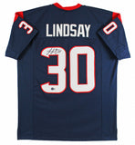 Phillip Lindsay Signed Houston Texans Jersey (Beckett Holo) 2018 Pro Bowl R.B.