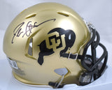 Deion Sanders Signed Colorado Buffaloes Speed Mini Helmet-Beckett W Holo *Thin