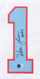 Warren Moon Signed Houston Oilers White Jersey "HOF 06" (Beckett) 9xPro Bowl Q.B