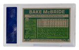 Bake McBride 1977 Topps #516 St. Louis Cardinals Baseball Card PSA/DNA NM MT 8