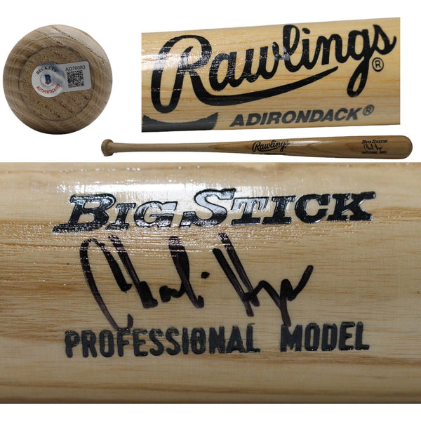 Charlie Hayes Autographed Rawlings Blonde Big Stick Bat Beckett 44321