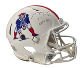 TOM BRADY Autographed "Let's Go" Authentic Patriots TB Helmet FANATICS LE 12