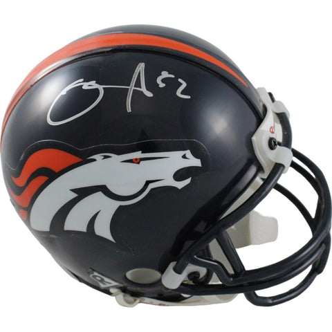 DJ Williams Autographed Denver Broncos VSR4 Mini Helmet Beckett 44271