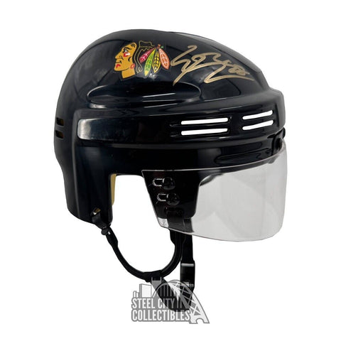 Connor Bedard Autographed Chicago Black Hockey Mini Helmet - Fanatics