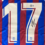 David Villa Signed Barcelona Nike Soccer Jersey BAS