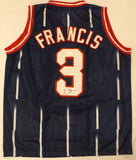 Houston Rockets Steve Francis Autographed Signed Blue Jersey JSA #WA975179