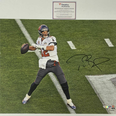 Autographed/Signed TOM BRADY Super Bowl LV Buccaneers 16x20 Photo Fanatics COA