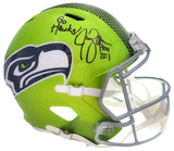 JIM ZORN AUTOGRAPHED SEAHAWKS FLASH GREEN FULL SIZE HELMET GO HAWKS! MCS 210462