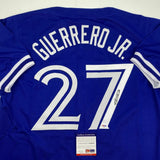 Autographed/Signed VLADIMIR VLAD GUERRERO JR Toronto Blue Jersey PSA/DNA COA