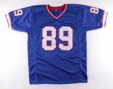 Steve Tasker Signed Buffalo Bills Jersey (JSA COA) 7xPro Bowl Kick Returner / WR