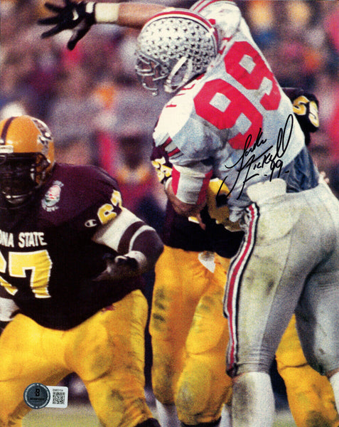 Luke Fickell Autographed Ohio State Buckeyes 8x10 Photo Beckett 47284